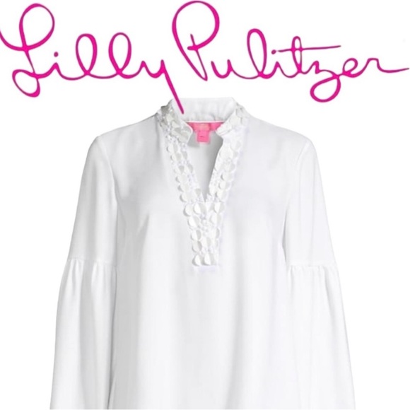 Lilly Pulitzer Shea tunic top in resort white. Absolutely stunning. Size Small - Picture 14 of 15